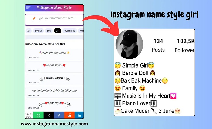 instagram title name