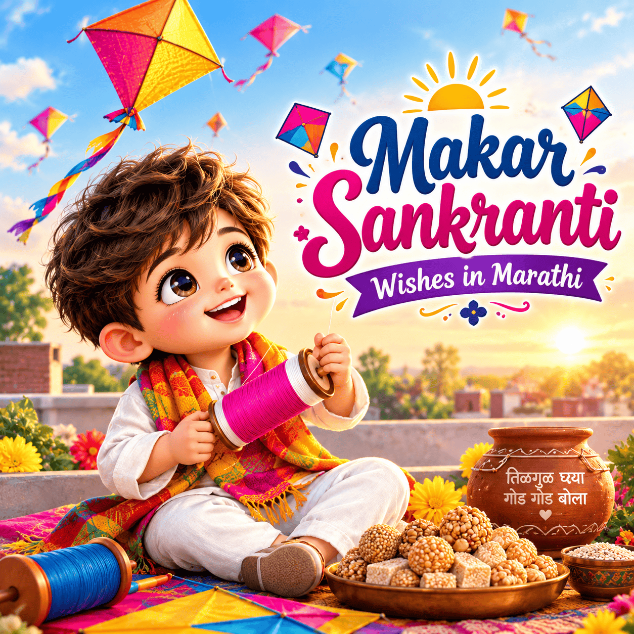 Makar Sankranti Wishes in Marathi
