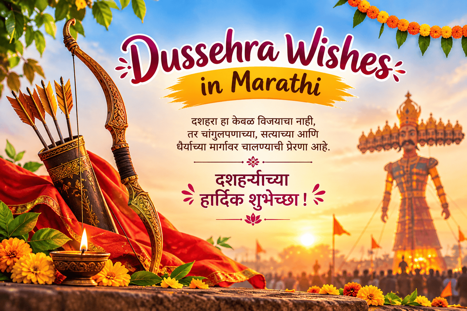 Dussehra Wishes in Marathi